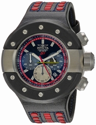 Invicta Watches : 19174 Quartz Chronograph Date Black Leather Men Watch