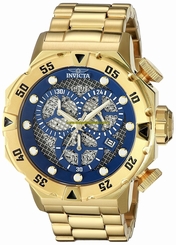 Invicta Watches : 19183 Blue Dial Stainless Steel Band Men Watch
