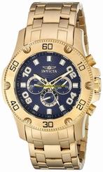 Invicta Watches : 19228 Blue Dial Stainless Steel Band Men Watch