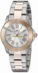 Invicta Watches : 19257 Silver Dial Stainless Steel Band Women Watch