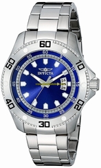 Invicta Watches : 19264 Blue Dial Stainless Steel Band Men Watch