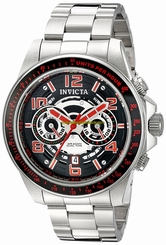 Invicta Watches : 19284 Black Skeleton Quartz Men Watch