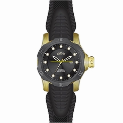 Invicta Watches : 19316 Automatic Date Black Silicone Men Watch