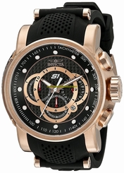 Invicta Watches : 19332 Quartz Chronograph Date Black Silicone Men Watch