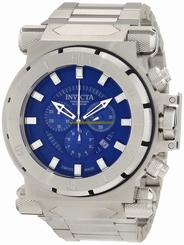 Invicta Watches : 1939BBB Blue Dial Stainless Steel Band Men Watch