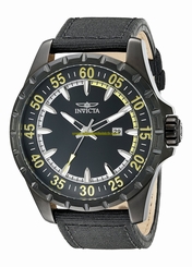 Invicta Watches : 19415 Black Dial Stainless Steel Band Men Watch