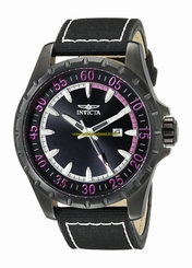 Invicta Watches : 19416 Quartz Analog Date Black Nylon Men Watch