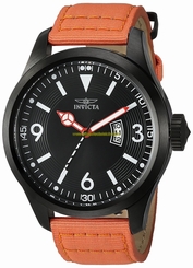 Invicta Watches : 19420 Quartz Analog Date Orange Nylon Men Watch