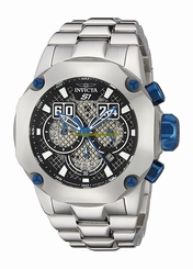 Invicta Watches : 19430 Black Dial Stainless Steel Men Watch
