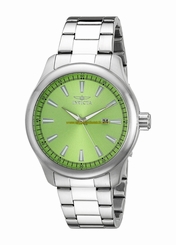 Invicta Watches : 19445 Green Dial Stainless Steel Band Men Watch