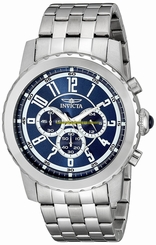 Invicta Watches : 19464 Blue Dial Stainless Steel Band Men Watch