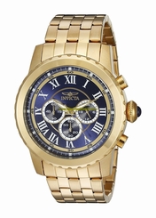 Invicta Watches : 19468 Blue Dial Stainless Steel Band Men Watch
