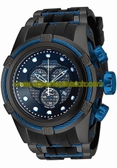 Invicta Watches : 19485 Quartz Chronograph Date Black Polyurethane Men Watch