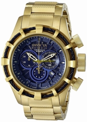 Invicta Watches : 19521 Blue Dial Stainless Steel Band Men Watch