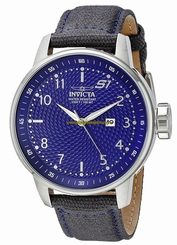Invicta Watches : 19613 Quartz Blue Dial Date Canvas Men Watch