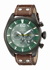 Invicta Watches : 19670 Quartz Chronograph Date Brown Leather Men Watch