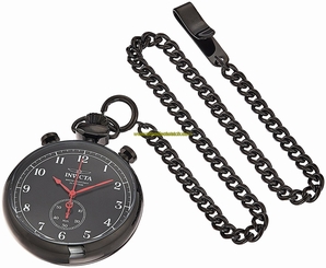 Invicta Watches : 19674 Black Dial Stainless Steel Band Men Watch