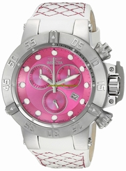Invicta Watches : 19757 Pink Dial Stainless Steel Band Women Watch