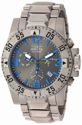 Invicta Watches : 19775 Grey Dial Titanium Band Men Watch