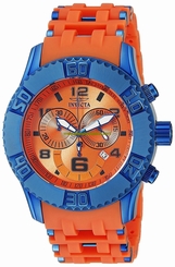 Invicta Watches : 19788 Quartz Chronograph Date Orange Polyurethane Men Watch