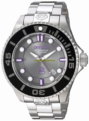 Invicta Watches : 19801 Grey Dial Stainless Steel Band Men Watch