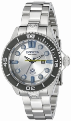 Invicta Watches : 19813 Silver Dial Stainless Steel Band Women Watch