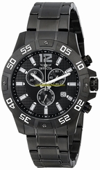 Invicta Watches : 1982 Black Dial Stainless Steel Band Men Watch