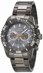 Invicta Watches : 19847 Grey Dial Stainless Steel Band Men Watch