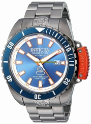 Invicta Watches : 19870 Blue Dial Measures Seconds Screw-down-crown Luminous Men Watch