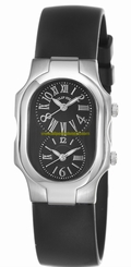 Philip Stein Watches : 1-MB-RB Quartz Black Dial Rubber Women Watch