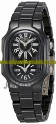 Philip Stein Watches : 1CB-MB-CB Swiss Quartz Ceramic Women Watch