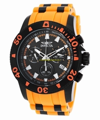 Invicta Watches : 20018 Quartz Chronograph Day Date Orange Polyurethane Men Watch