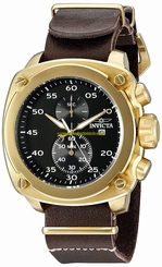 Invicta Watches : 20059SYB Quartz Chronograph Date Brown Leather Men Watch