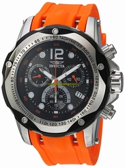 Invicta Watches : 20072 Quartz Chronograph Day Date Orange Polyurethane Men Watch