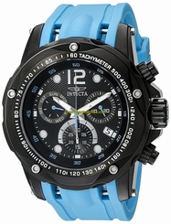Invicta Watches : 20075SYB Black Dial Luminous Chronograph Measures Seconds Men Watch