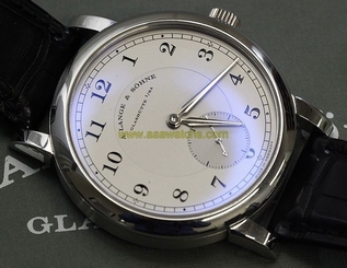 A. Lange & Sohne 1815 40mm Platinum Watch Manual Wind with Box & Papers 233.025