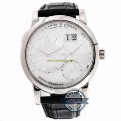 A. Lange & Sohne Lange 1 Soiree 110.030 Manual White Gold MOP Mens Watch Date
