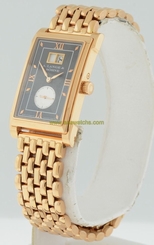 A. Lange & Sohne Cabaret RARE 18k Rose Gold on bracelet gent's watch.