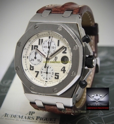 Audemars Piguet Royal Oak Offshore Safari Chronograph Watch Box/Papers 26170ST 845960053853