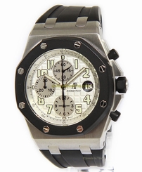 Audemars Piguet Mens Royal Oak Offshore Chronograph RubberClad Steel Watch 25940