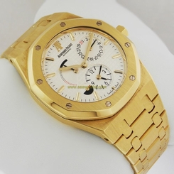 Audemars Piguet Royal Oak Dual Time Power Reserve 26120BA on YG Bracelet