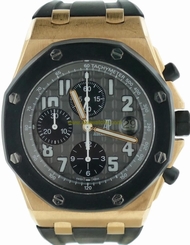 Mens Audemars Piguet Royal Oak Offshore 18K Rose Gold Watch 26178OK.OO.D002CA.01