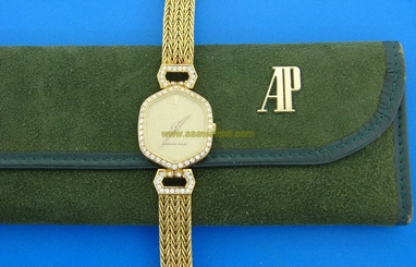 1960s AUDEMARS PIGUET AP DIAMOND YELLOW GOLD LADY'S WATCH