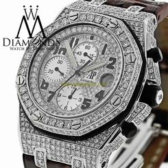 Audemars Piguet Royal Oak Offshore Chronograph Diamonds Luxury Mens Watch