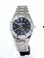 Audemars Piguet Royal Oak Lady Automatic 37mm Diamond Bezlel Black 15451st watch 845960063258