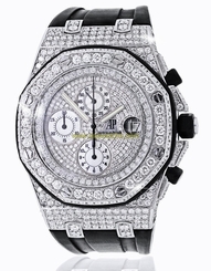 Audemars Piguet Royal Oak Offshore Chronograph Diamonds. Video inside.
