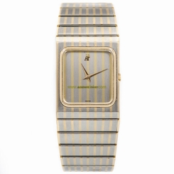 AUDEMARS PIGUET B69213 TWO TONE STAINLESS STEEL YELLOW GOLD MENS QUARTZ WATCH