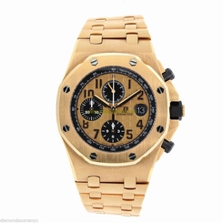 Audemars Piguet Champagne Dial 18kt Pink Gold Mens Watch 26470OR.OO.1000OR.01