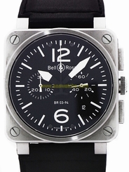 Bell & Ross Heritage Chronograph BR03-94B with Guarantee and Accessories