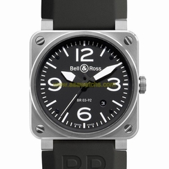 BELL & ROSS BR03-92 Steel Automatic 42 MM Authentic: Box, Papers & Int. Warranty